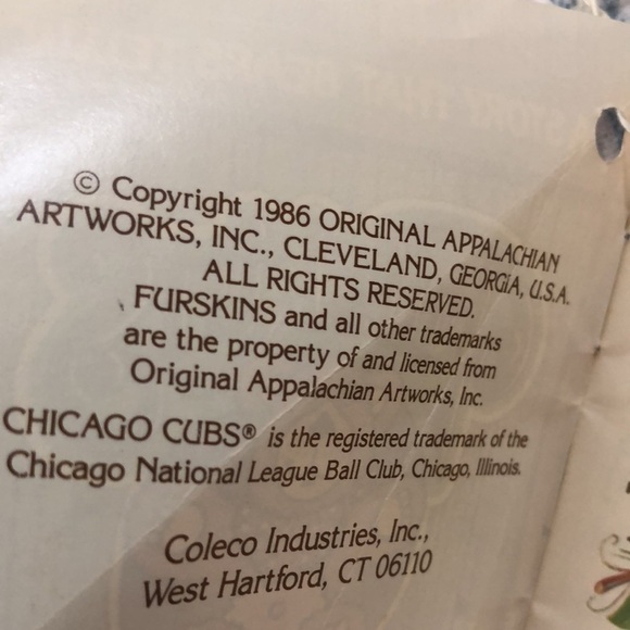 Furskins Teddy Bear Xavier Roberts Baseball Player “Hank Furskins” Vintage 1987 - Picture 14 of 15